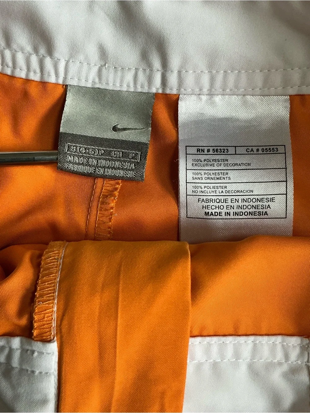 Nike Beach League Women's Swim Board Shorts Size Small 4-6 Orange Abstract